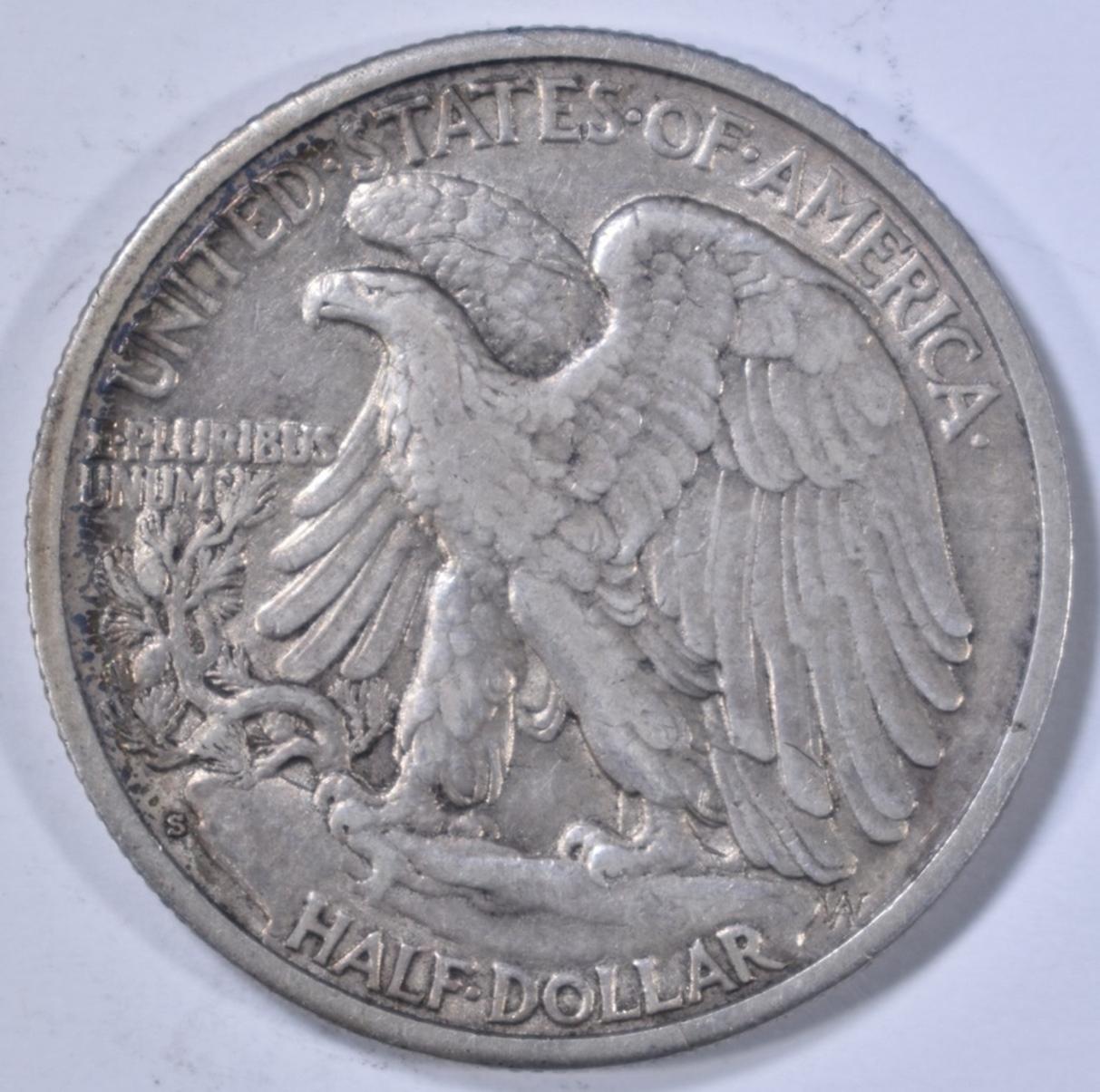 1929-S WALKING LIBERTY HALF AU