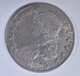 1825 BUST HALF DOLLAR XF