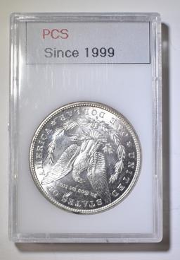 1879-S MORGAN DOLLAR PCS SUPERB GEM BU DMPL