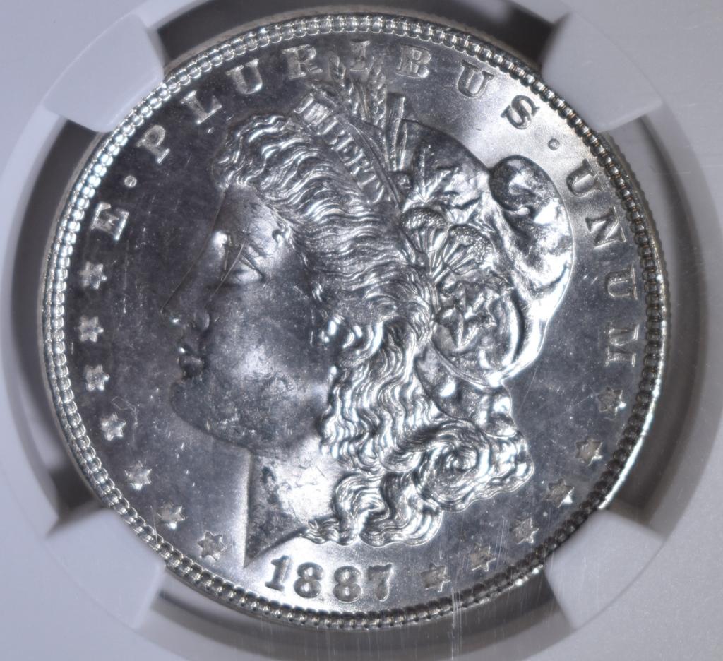 1887 MORGAN DOLLAR NGC MS-63