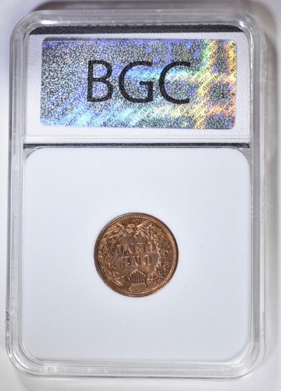 1883 INDIAN CENT BGC GEM BU RED