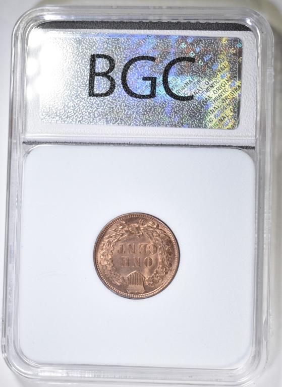 1909 INDIAN CENT BGC SUPERB GEM BU RED