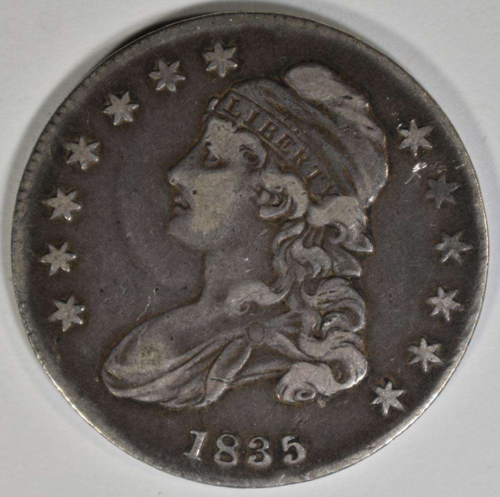 1835 BUST HALF DOLLAR XF