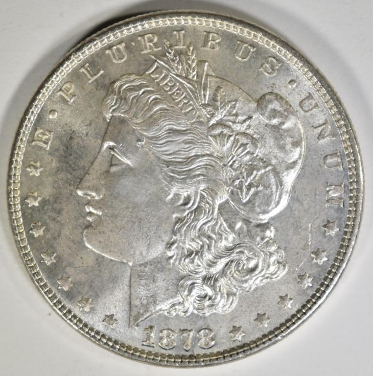 1878 7TF REV 78 MORGAN DOLLAR BU