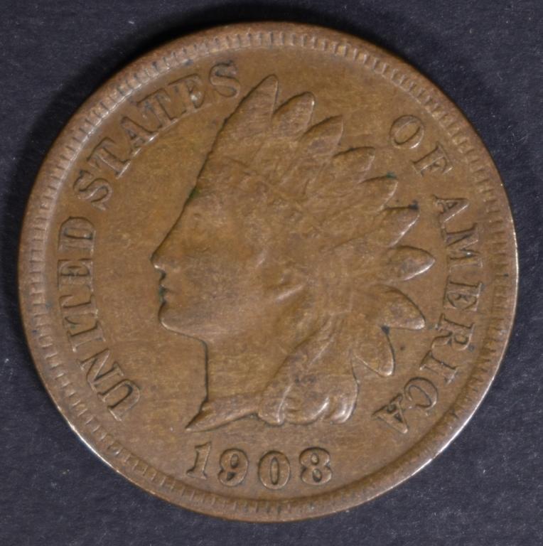 1908-S INDIAN CENT XF