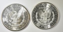 1880-S & 1881-S MORGAN DOLLARS CH BU