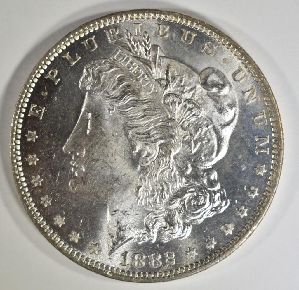 1882-O MORGAN DOLLAR CH/GEM BU