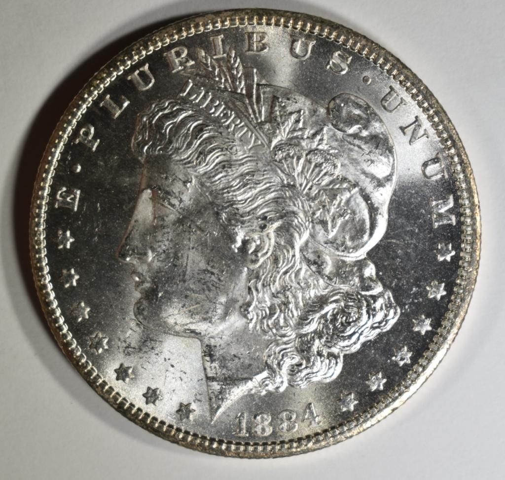 1884-CC MORGAN DOLLAR CH/GEM BU