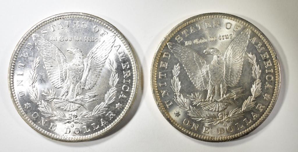 1883-O & 1884-O MORGAN DOLLARS CH BU