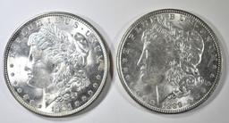 1889 & 1921 MORGAN DOLLARS CH BU