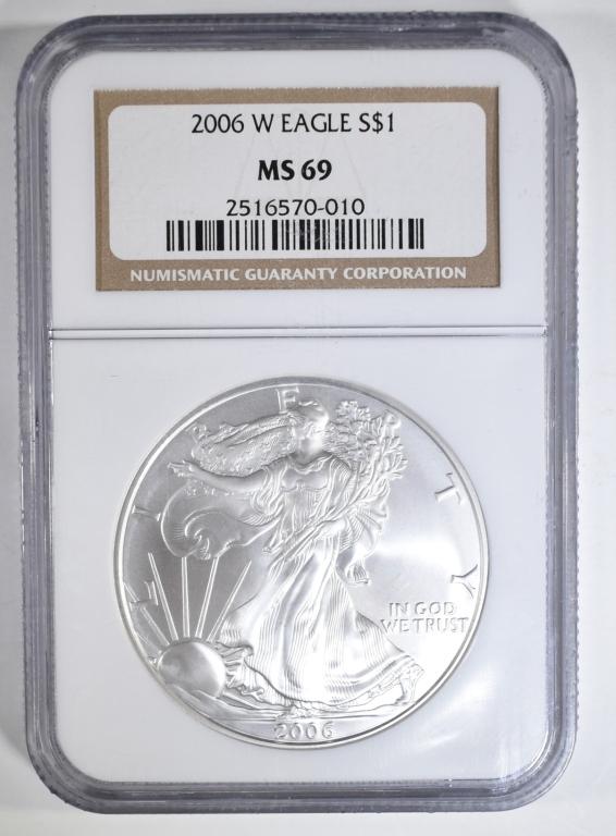 2006-W AMERICAN SILVER EAGLE NGC MS-69