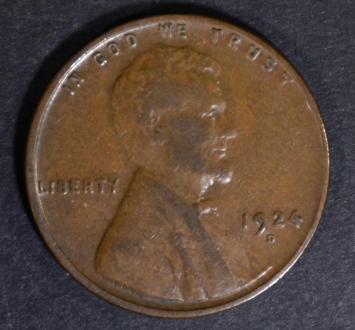 1924-D LINCOLN CENT VF