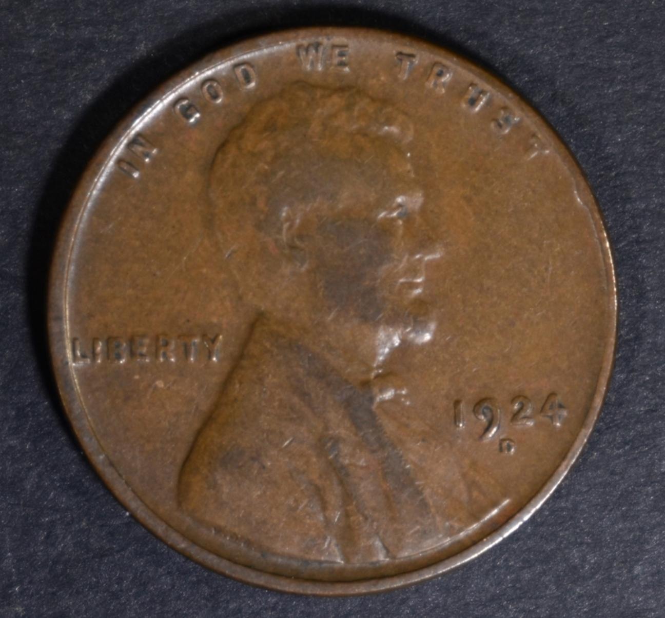 1924-D LINCOLN CENT VF