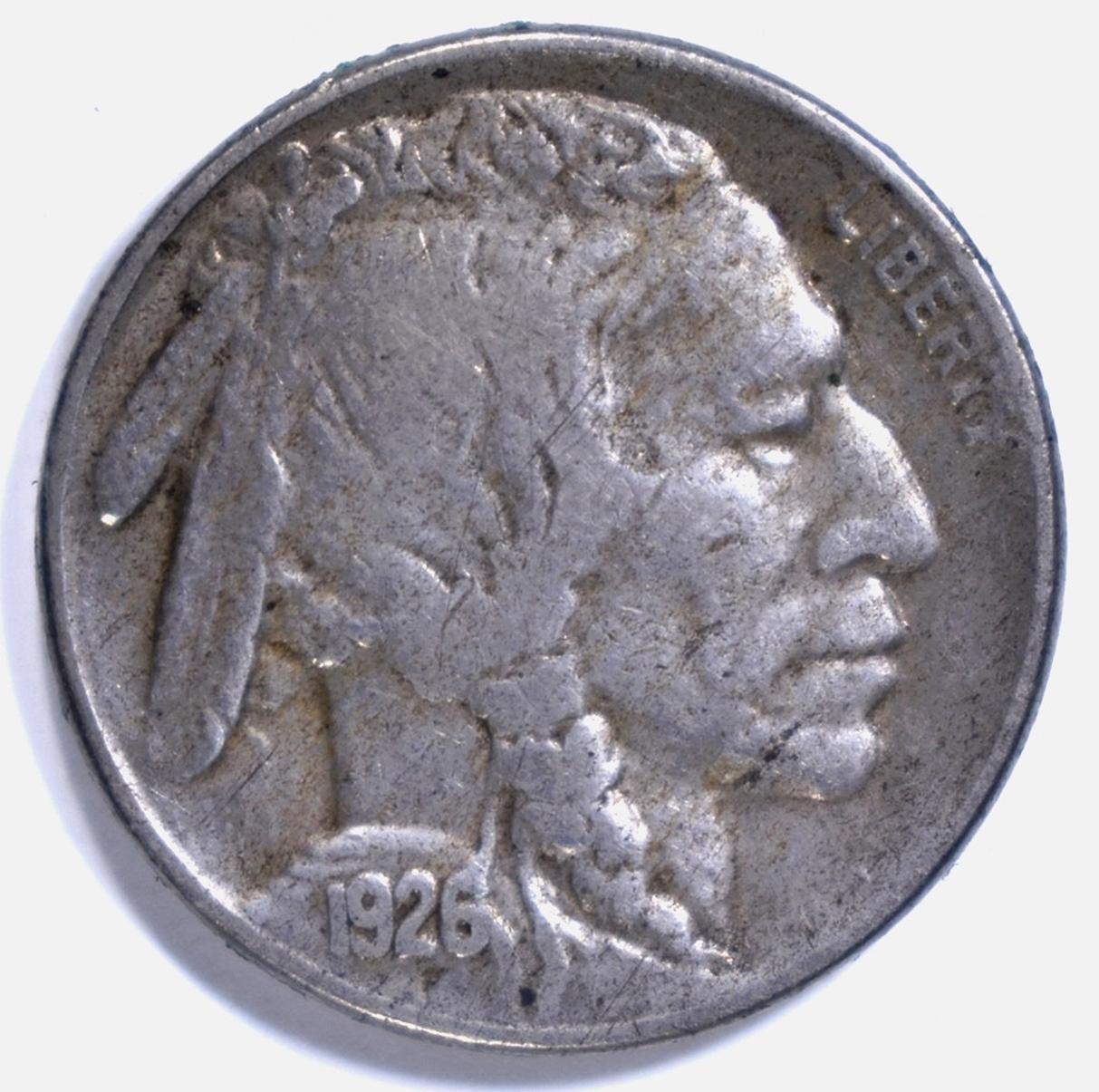 1926-S BUFFALO NICKEL, XF