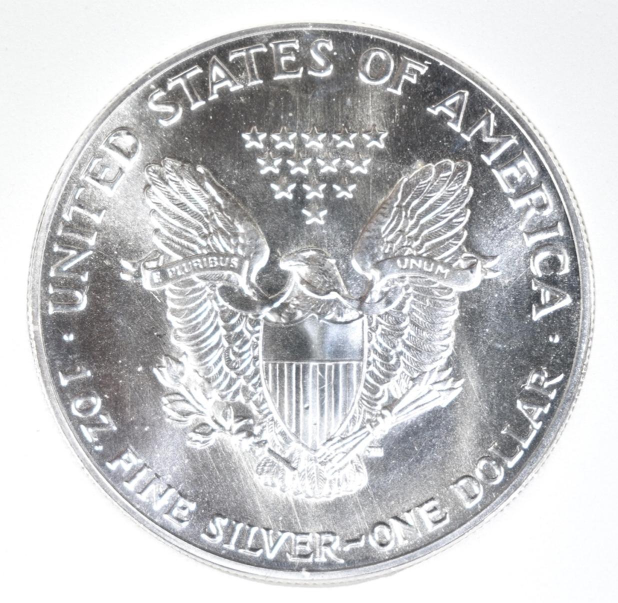 1987 AMERICAN SILVER EAGLE, APCG PERFECT GEM BU