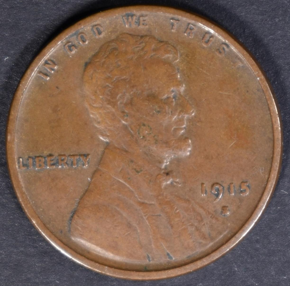 1915-S LINCOLN CENT XF