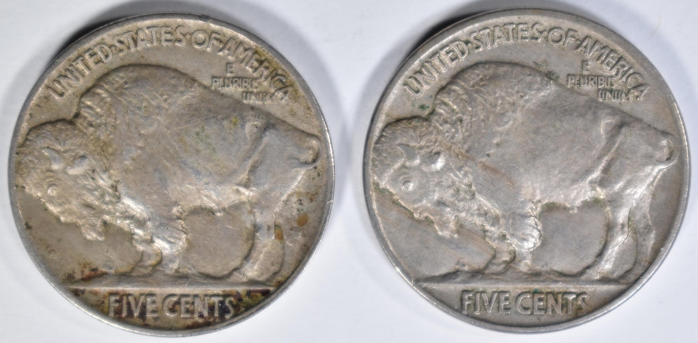 1914 & 1916 BUFFALO NICKELS AU