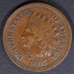 1865 INDIAN CENT XF