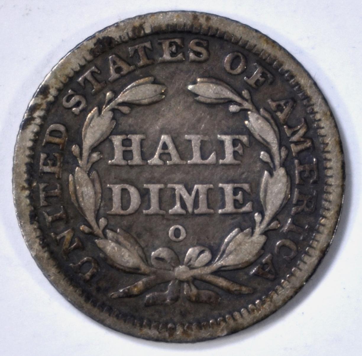 1842 HALF DIME VG/FINE