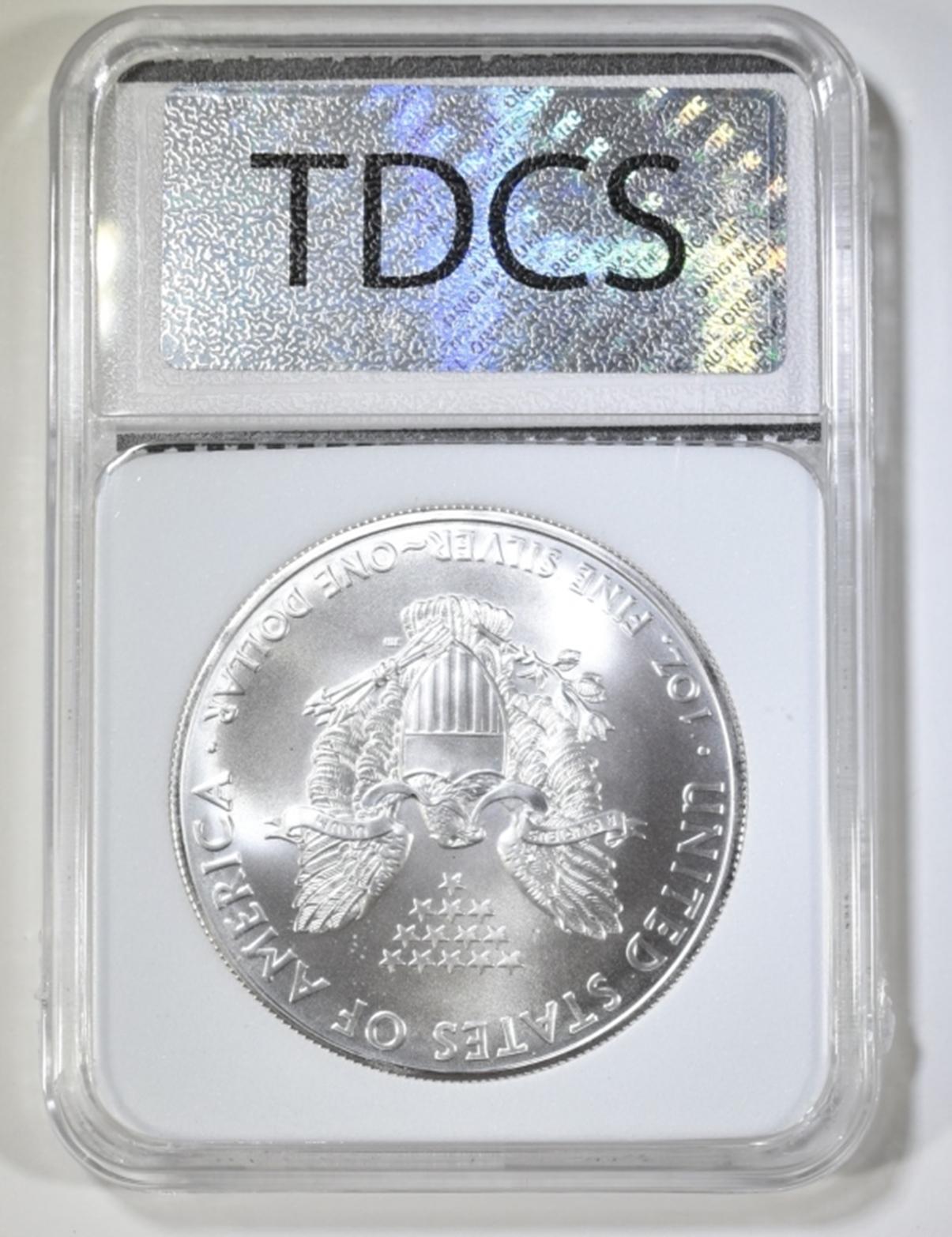 2009 AMERICAN SILVER EAGLE, TDCS PERFECT GEM BU