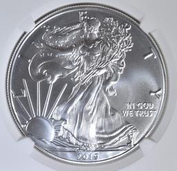 2019-(W) AMERICAN SILVER EAGLE NGC MS-70