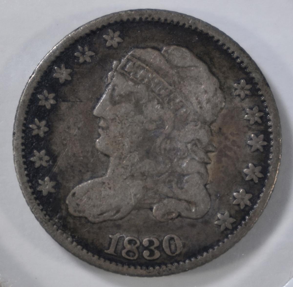 1830 BUST HALF DIME FINE