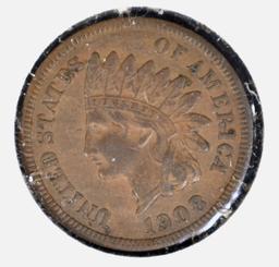 1908-S INDIAN CENT XF