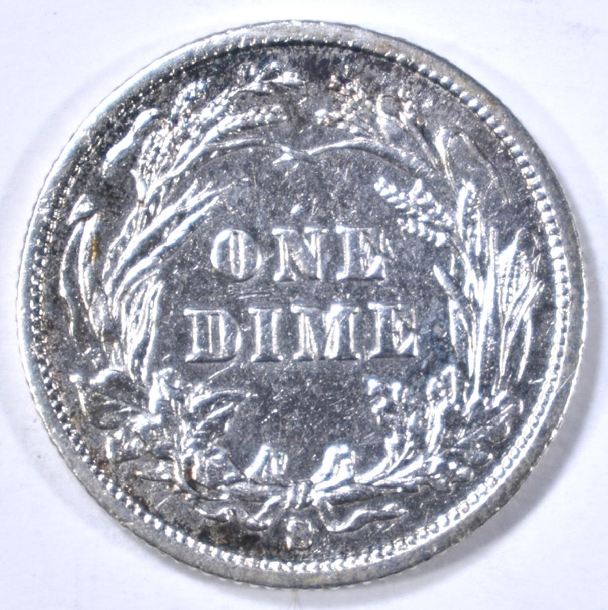 1900-S BARBER DIME AU