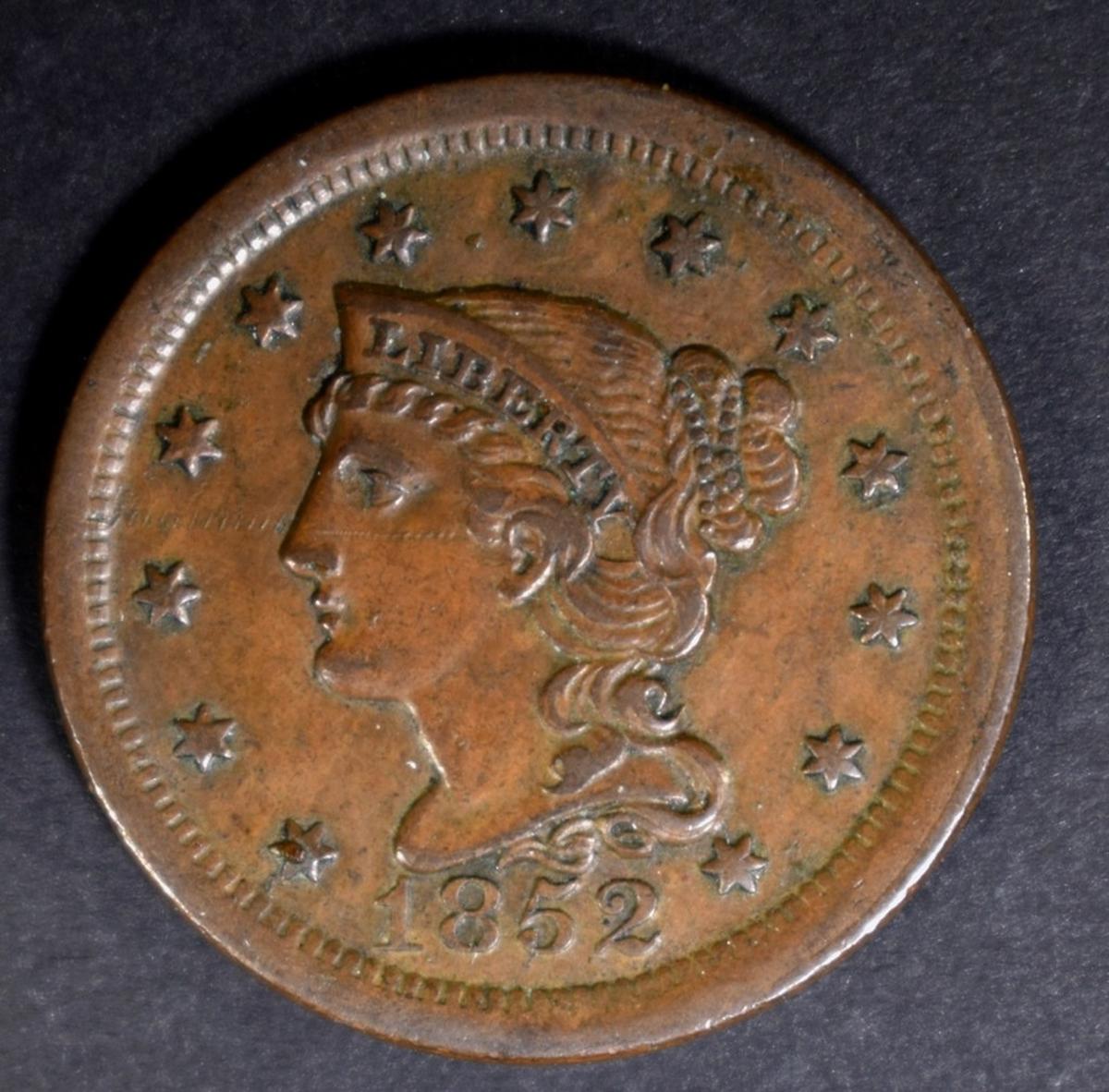 1852 LARGE CENT AU