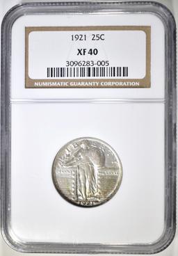 1921 STANDING LIBERTY QUARTER NGC XF-40