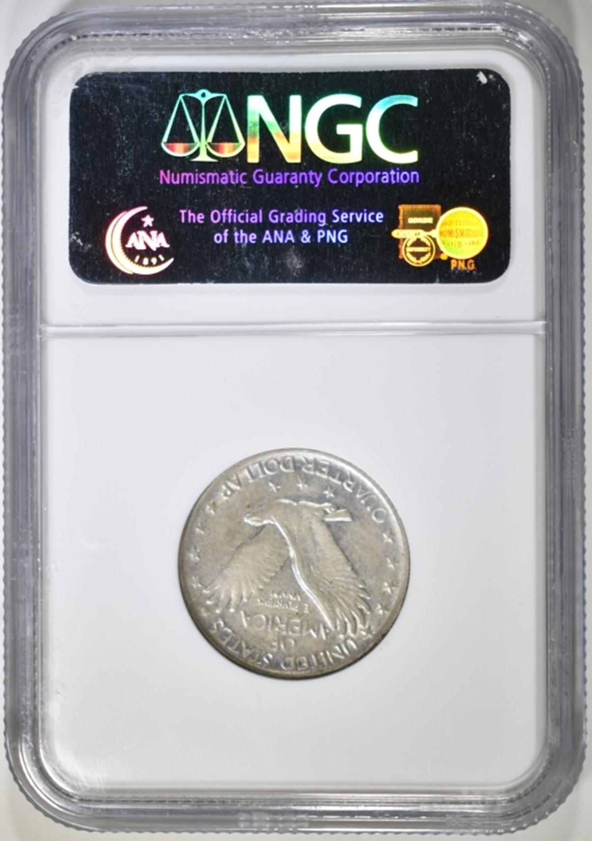 1921 STANDING LIBERTY QUARTER NGC XF-40