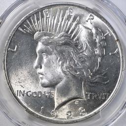 1923 PEACE DOLLAR PCGS MS-63