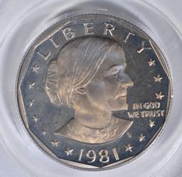 1981-S TYPE 2 SBA DOLLAR PCGS PR-67 DCAM