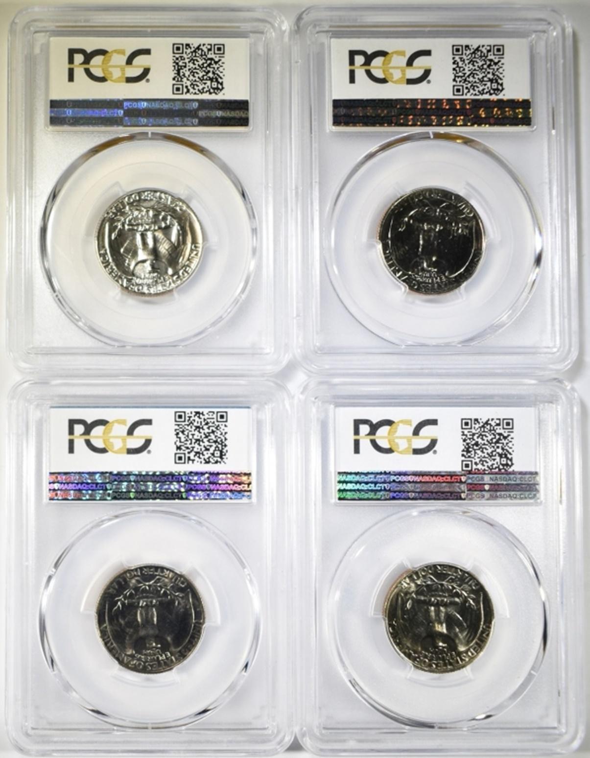 4-1966 SMS WASHINGTON QUARTERS PCGS SP-66