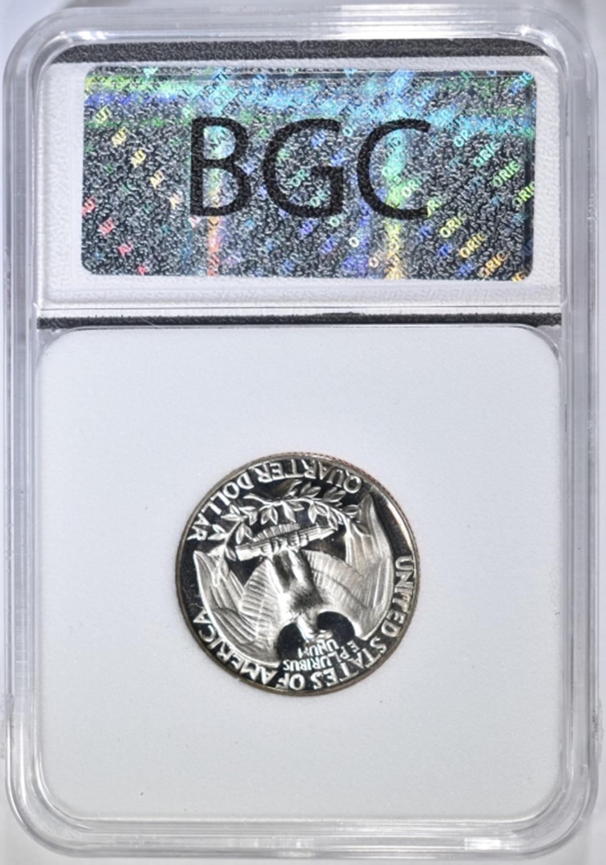 1974-S WASHINGTON QUARTER BGC PERFECT PR DCAM