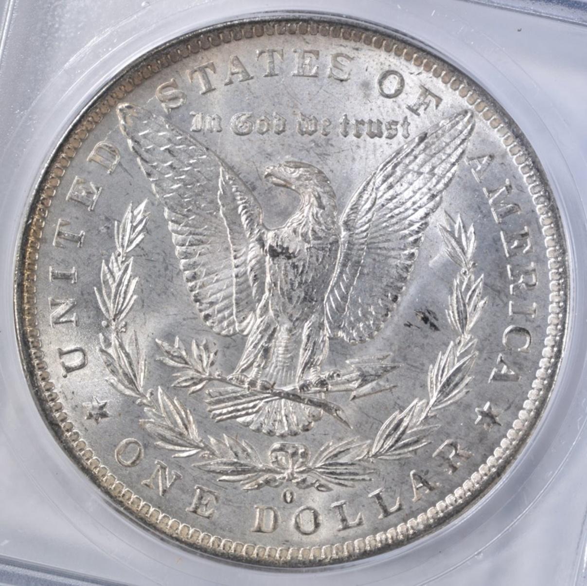 1884-O MORGAN DOLLAR ICG MS-65