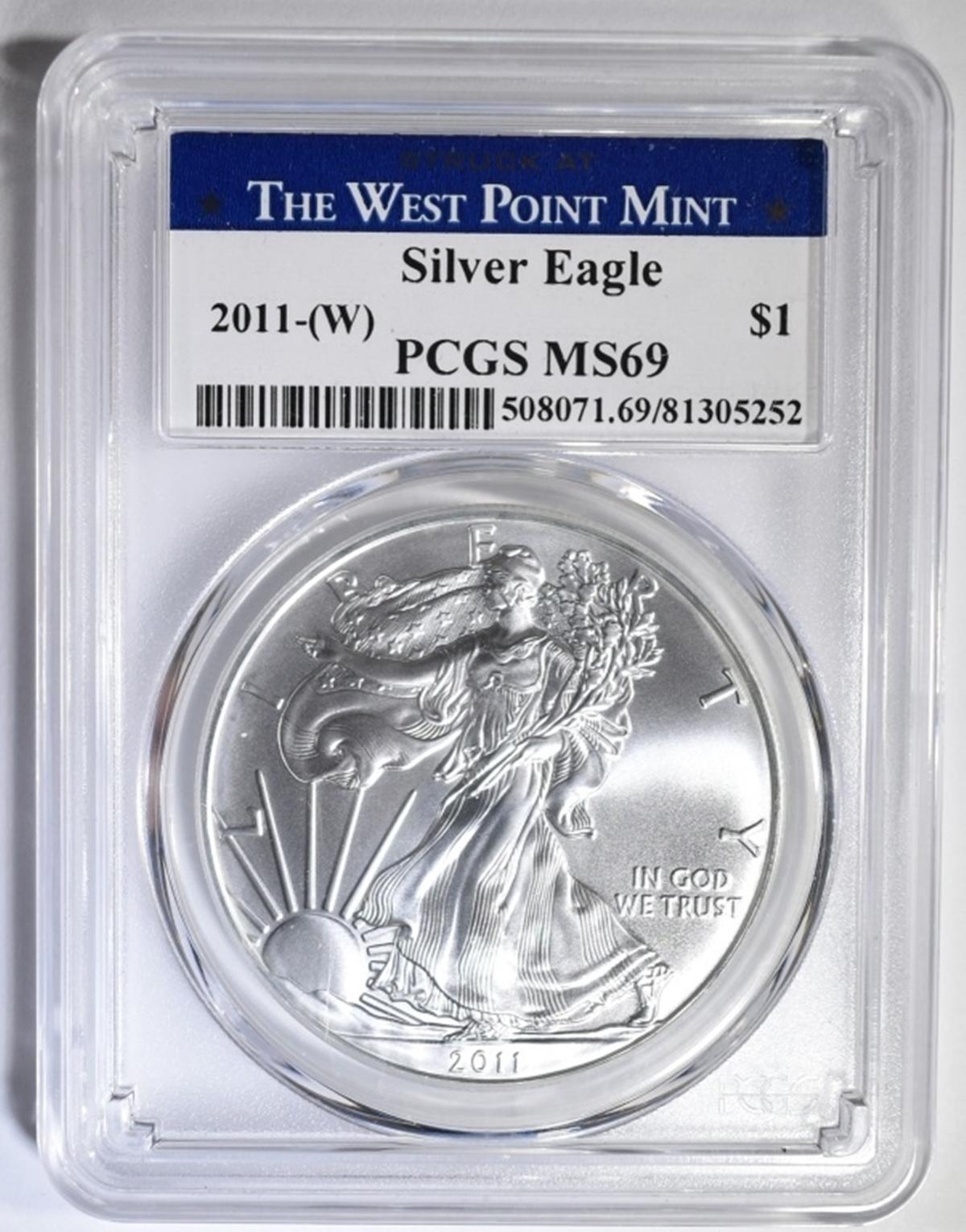 2011-(W) SILVER EAGLE PCGS MS-69