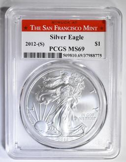 2012-(S) SILVER EAGLE PCGS MS-69