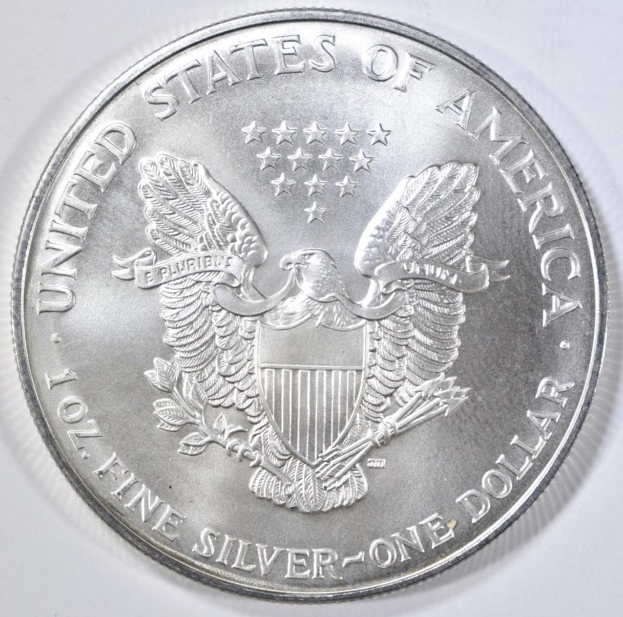 1996 BU AMERICAN SILVER EAGLE BETTER DATE