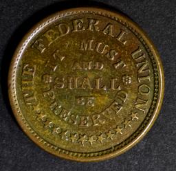 PATRIOTIC CIVIL WAR TOKEN