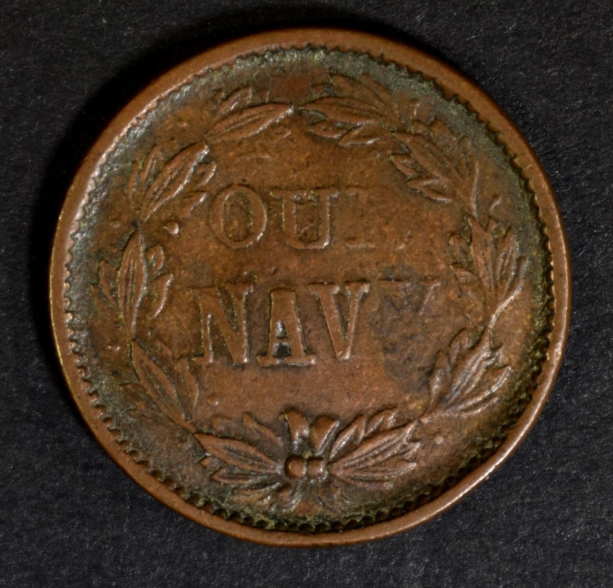 1863 PATRIOTIC CIVIL WAR TOKEN