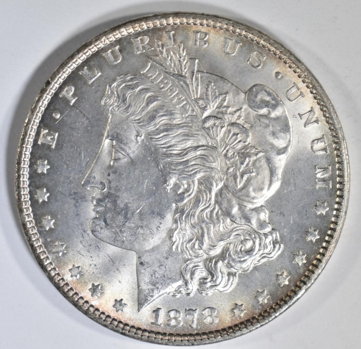 1878 7/8 TF MORGAN DOLLAR CH BU