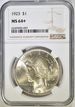 1923 PEACE DOLLAR NGC MS-64+