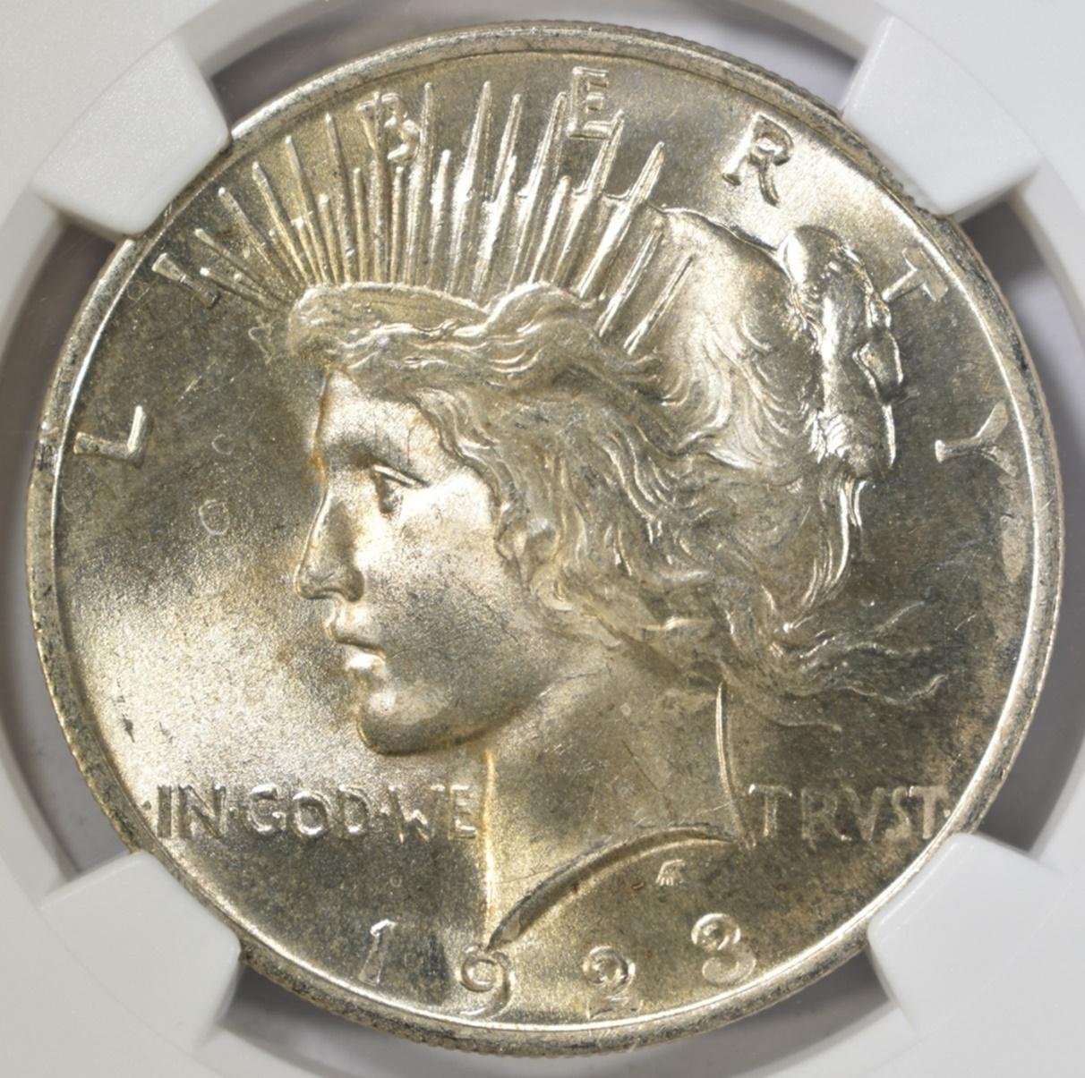 1923 PEACE DOLLAR NGC MS-64+