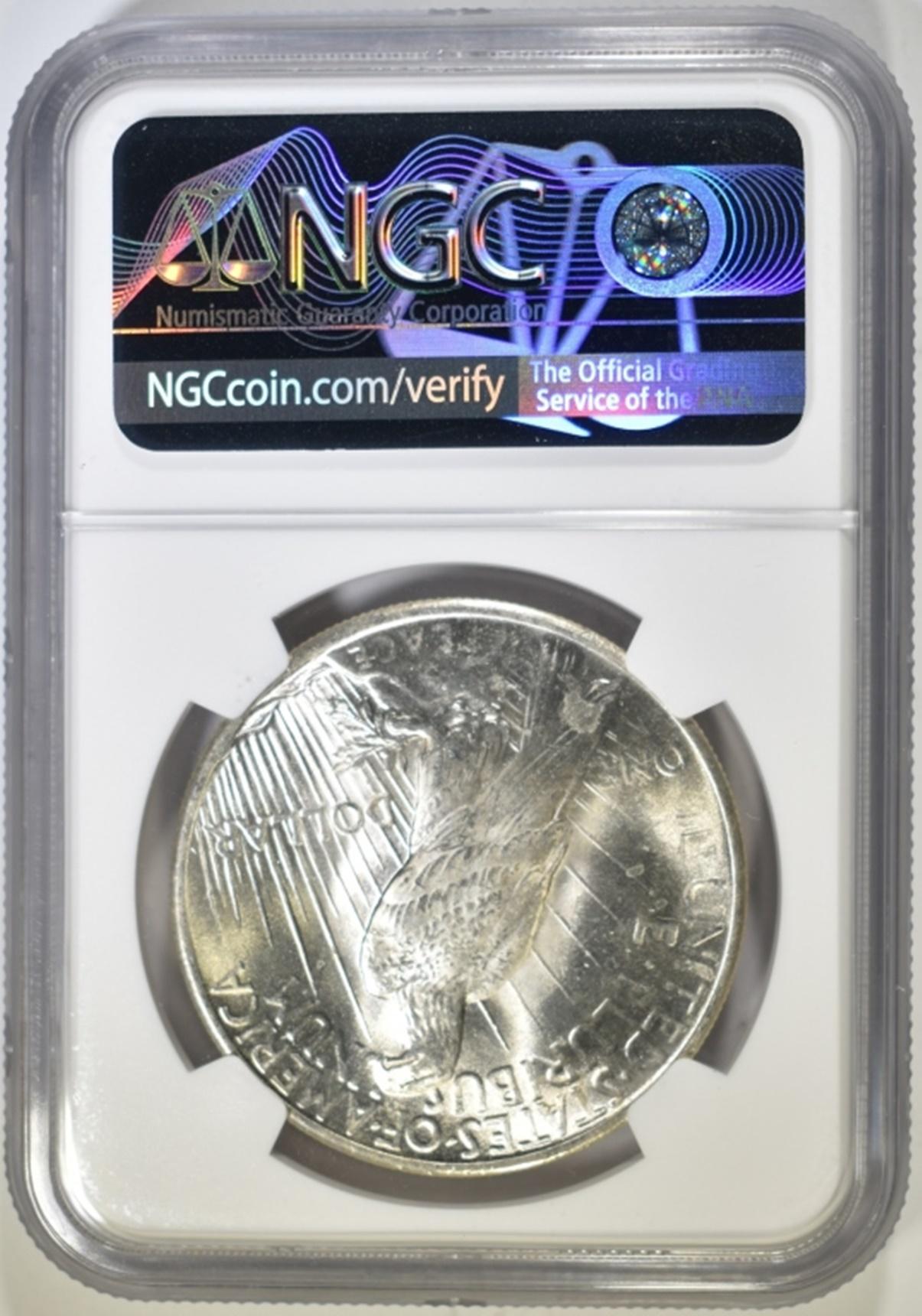 1925 PEACE DOLLAR  NGC MS 63