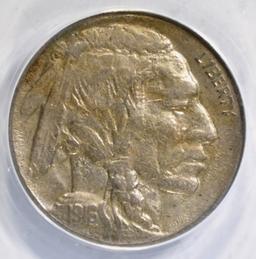 1916-D BUFFALO NICKEL ANACS EF-45