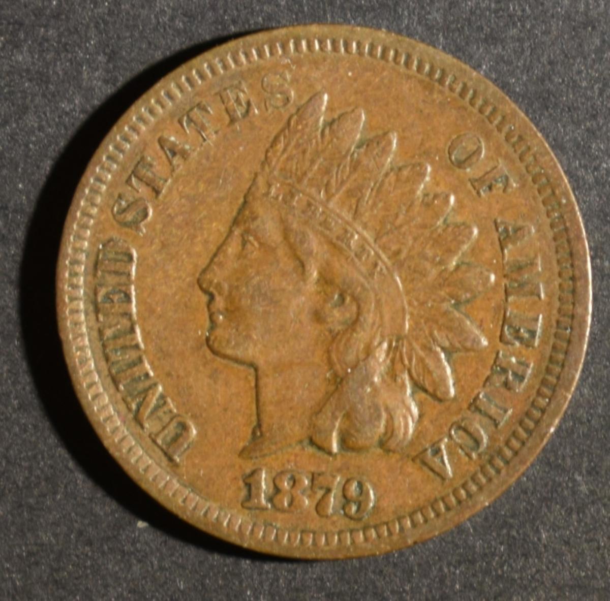 1879 INDIAN HEAD CENT XF