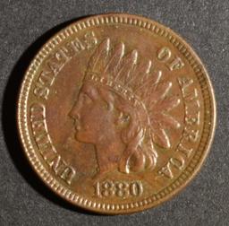 1880 INDIAN HEAD CENT CH BU BN