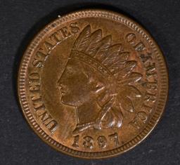 1897 INDIAN HEAD CENT GEM BU BN