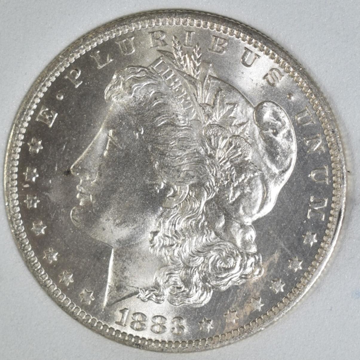 1883-O MORGAN DOLLAR AGP SUPERB GEM BU+